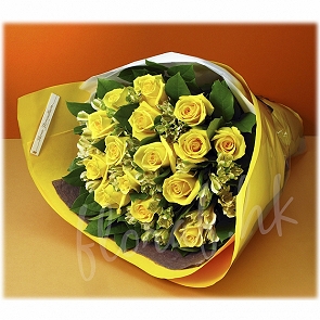 BO43  黃玫瑰花束 